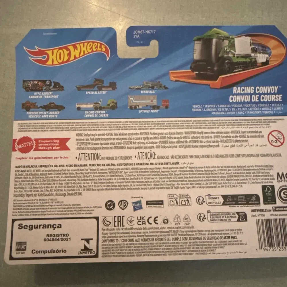 Hot Wheels Track Fleet Racing Convoy Die Cast Car